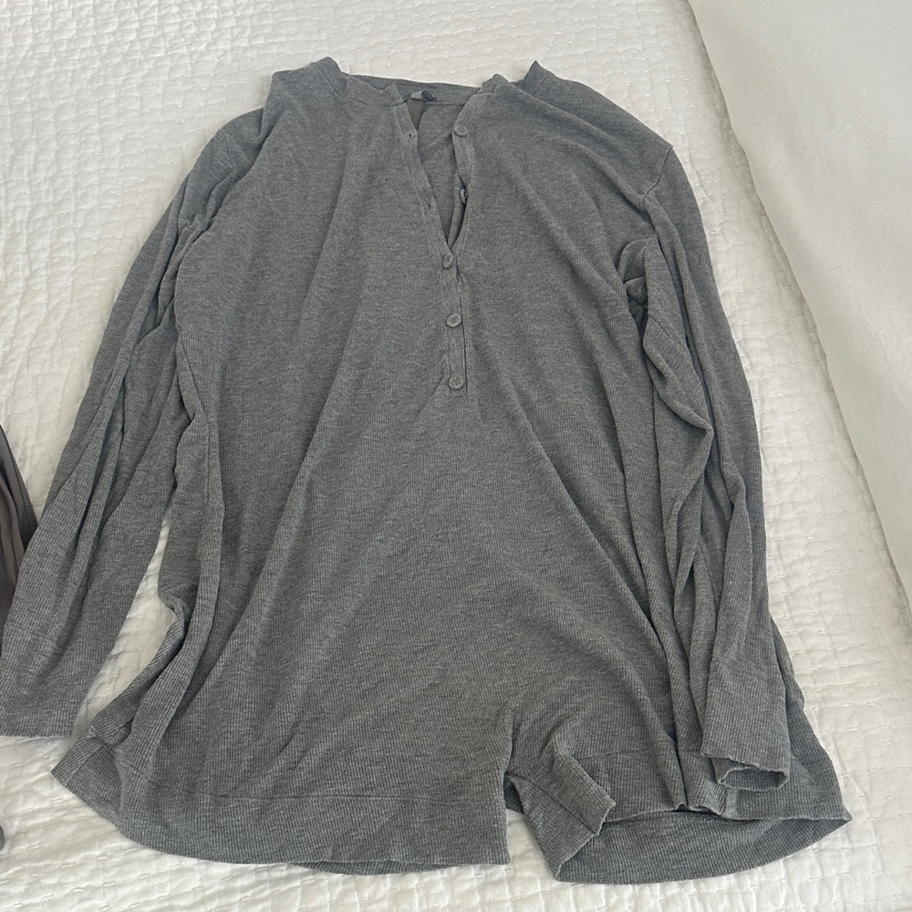 SKIMS Gray Pajama onesie